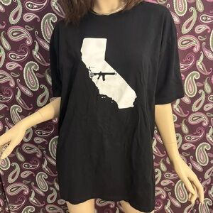 Next Level Apparel California AR15 T-Shirt Mens XXL Graphic Print Gorpcore 2X